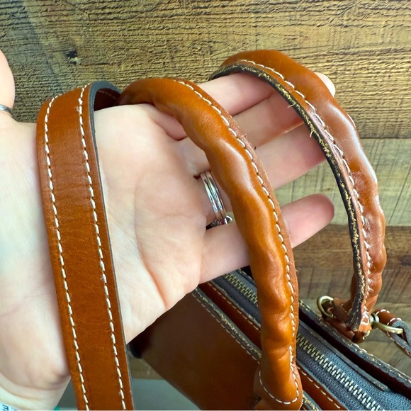 NWOT Patricia Nash Heritage Collection Angela Brown Leather Satchel/Crossbody - Picture 7 of 16